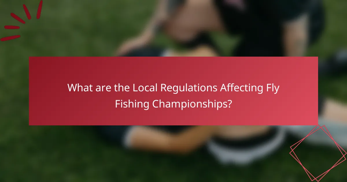 What are the Local Regulations Affecting Fly Fishing Championships?